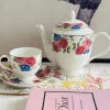 Petals of Blue and Pink Tea Set (24 piece tea set)