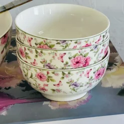 18 Piece Plate Set Floral Gardens