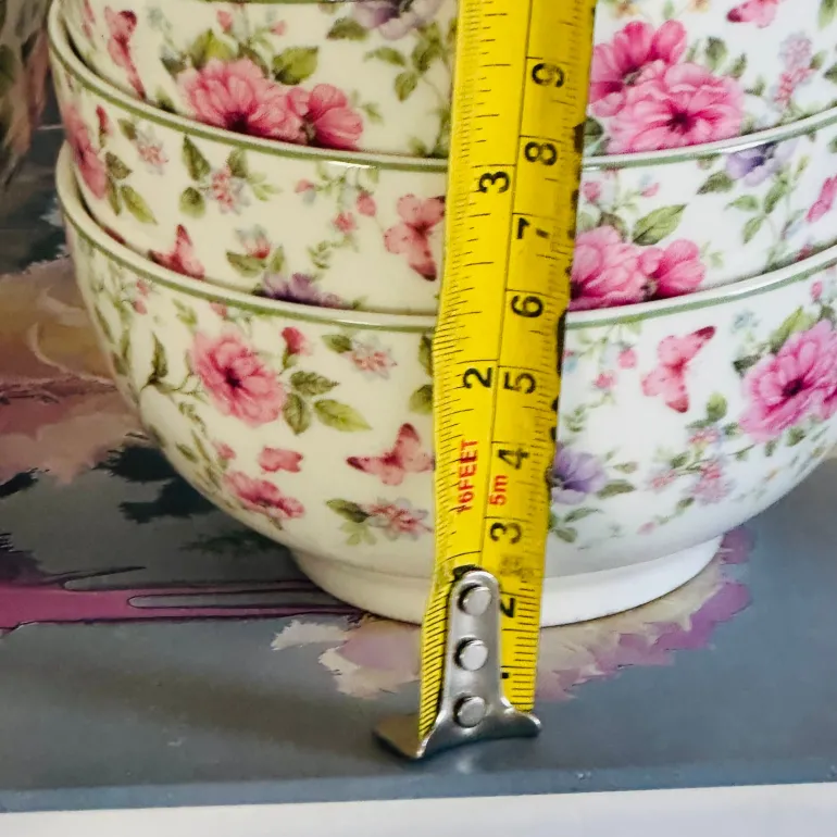 18 Piece Plate Set Floral Gardens