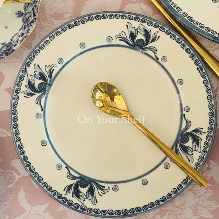 18 Piece Plate Set Tiara Blue