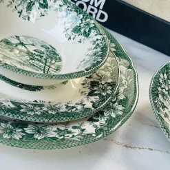 18 Piece Plate Set Windmill Green