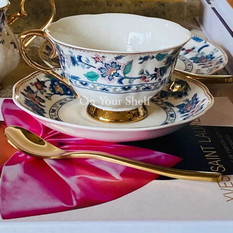 24 Piece Tea Set - Secret Garden Evergreen