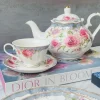 24 Piece Tea Set English Roses