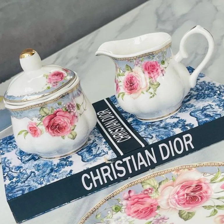 24 Piece Tea Set English Roses