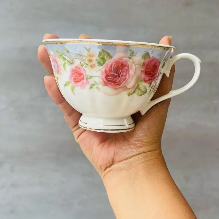 24 Piece Tea Set English Roses