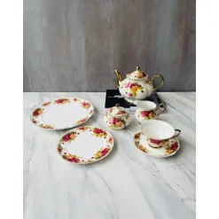 24 Piece Tea Set Old Country Rose