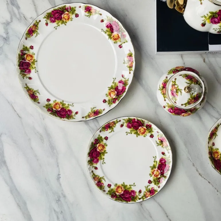24 Piece Tea Set Old Country Rose