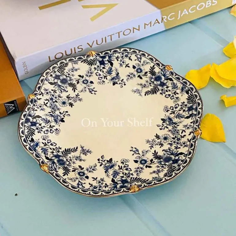 31 Piece Tea Set Small Blue Floral