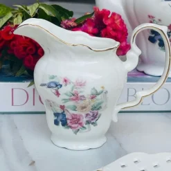 24 Piece Tea Set Summer Blue Bird Garden