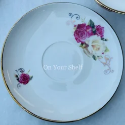 Pink & White Rose Soup Set (20 Piece Soup Set)