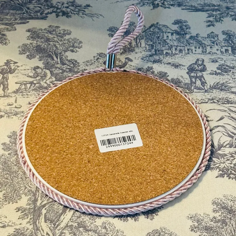 Pink Rose Casserole Coaster (6.5 Inches)