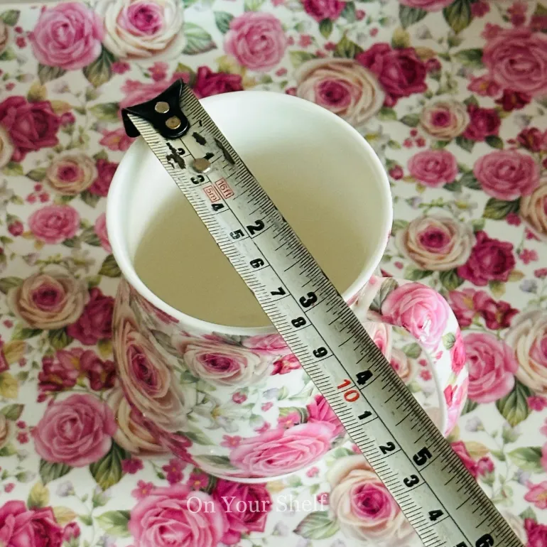 Pretty In Pink (six mugs, one teapot, one tray)