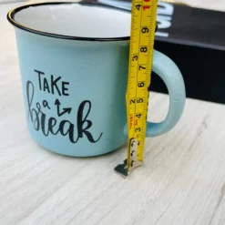 Quotation Mug “Keep Warm & Drink Cocoa” (Single Piece)