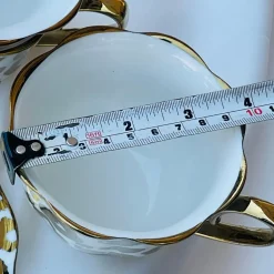Radiant Cheetah Tea Delight (set of six teacups and saucers)