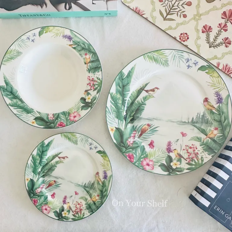 Rainforest Reverie Plate Set (18 Piece Plate Set)