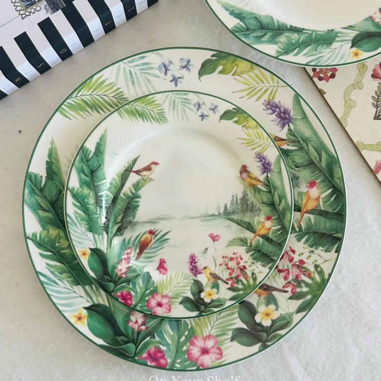 Rainforest Reverie Plate Set (18 Piece Plate Set)