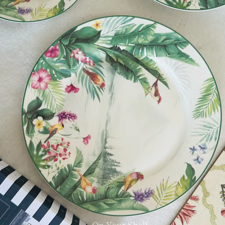 Rainforest Reverie Plate Set (18 Piece Plate Set)