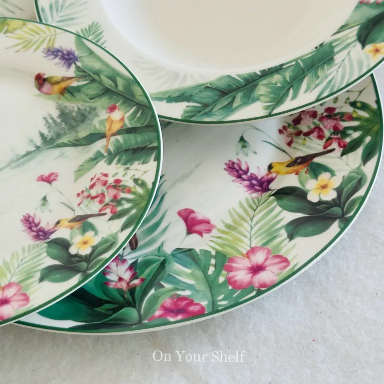 Rainforest Reverie Plate Set (18 Piece Plate Set)
