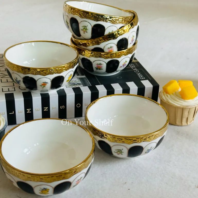 Regal Bloom Dinnerware Set (24 Piece Plate Set)