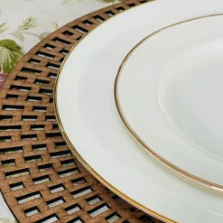 Regal Essence: White and Gold Classic Collection - Dinner Plate (single piece)