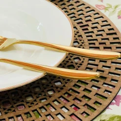 Regal Essence: White and Gold Classic Collection - Deep Plate (single piece)