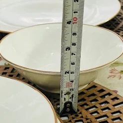 Regal Essence: White and Gold Classic Collection - Dessert Bowl (single piece)