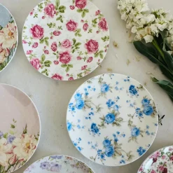 Rosette Garden (Set Of 8 Quarter Plates)