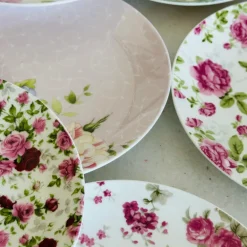 Rosette Garden (Set Of 8 Quarter Plates)