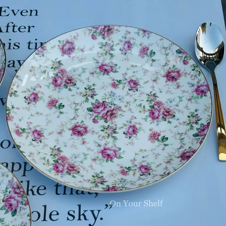 Rosette Lace Charm (Plates & Mugs)