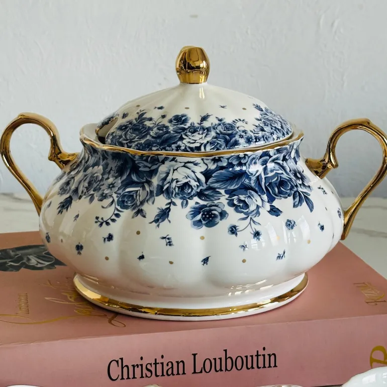 Secret Garden Blue (23 Piece Soup Set)