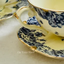 Secret Garden Blue Porcelain Soup Set (23 Piece)