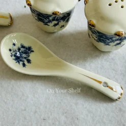 Secret Garden Blue Porcelain Soup Set (23 Piece)