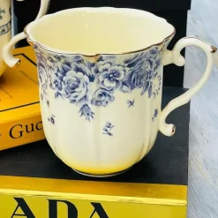 Secret Garden Floral Mug- Blue Flowers(single piece)