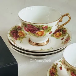 Secret Garden Old Country Rose (Set Of Six Tea Cups & Saucers)