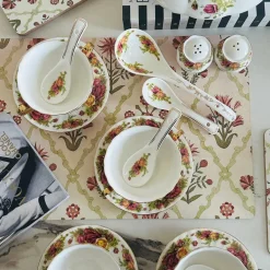 Secret Garden Red Rose Soup Set (23 Piece)