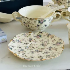 Secret Garden Spring Floral Soup Set Porcelain (23 piece)