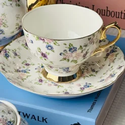 Secret Garden Spring Floral Gold Handle (75 piece dinner set)