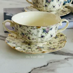 Secret Garden Spring Floral Soup Set Porcelain (23 piece)