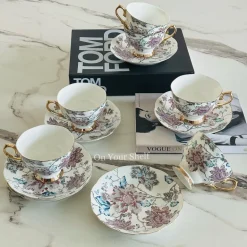 Secret Garden Wild Love TeaCups (Set Of Six Cups & Saucers)