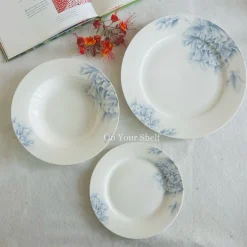 Serene Mist Plates (18 Piece Plate Set)