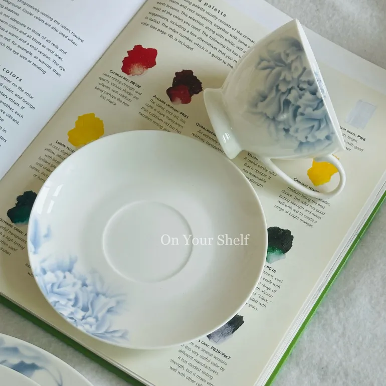 Serene Mist Tea Cups (Set Of Six Teacups & Saucers)