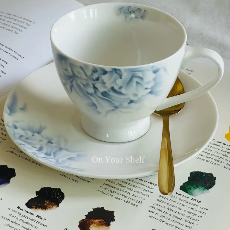 Serene Mist Tea Cups (Set Of Six Teacups & Saucers)