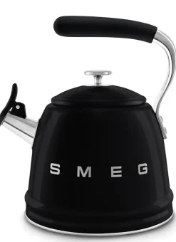 SMEG Black Whistling Kettle
