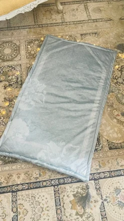 Soft Blue Prayer Mat/Jaannamaz