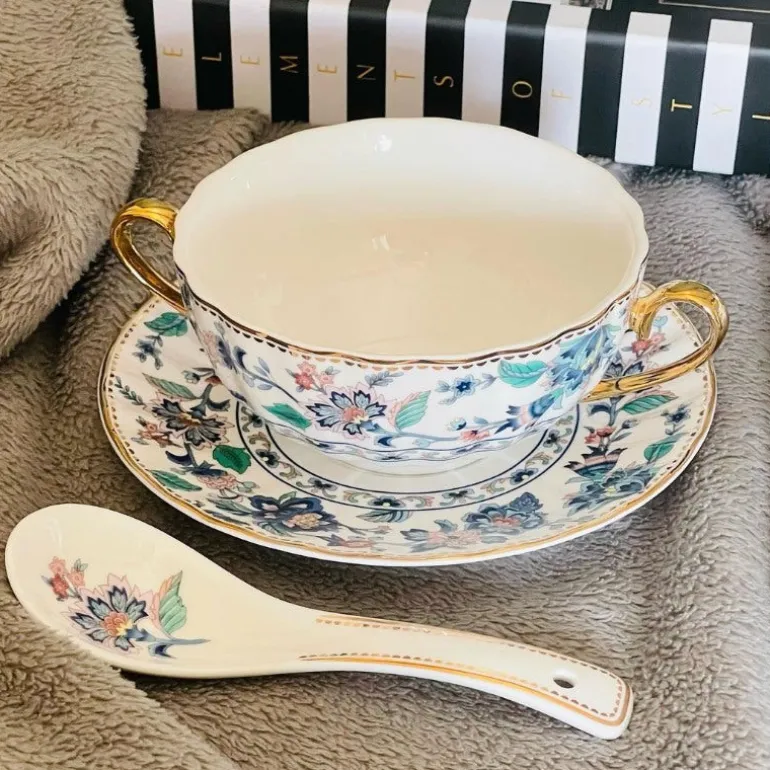 Soup Set Secret Garden Green Floral Band (23 Piece)