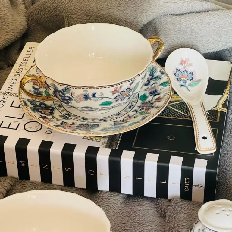 Soup Set Secret Garden Green Floral Band (23 Piece)