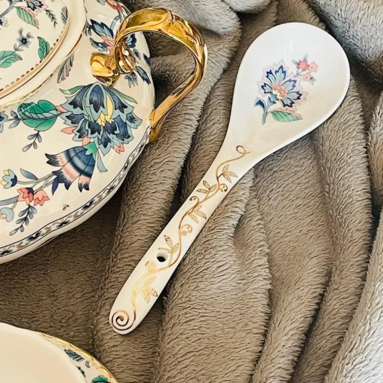 Soup Set Secret Garden Green Floral Band (23 Piece)