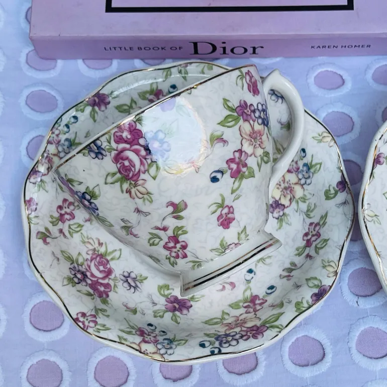 Spring Garden Whispers Tea Set : Spring Collection (single cup and single saucer)