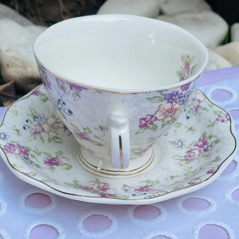 Spring Garden Whispers Tea Set : Spring Collection (single cup and single saucer)