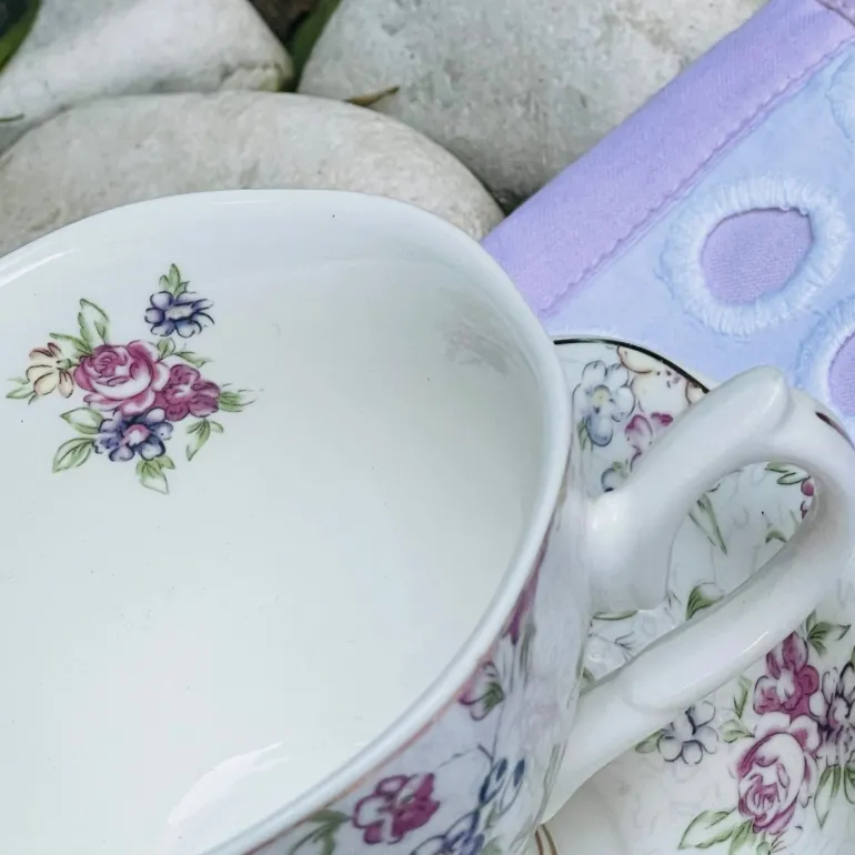Spring Garden Whispers Tea Set : Spring Collection (single cup and single saucer)